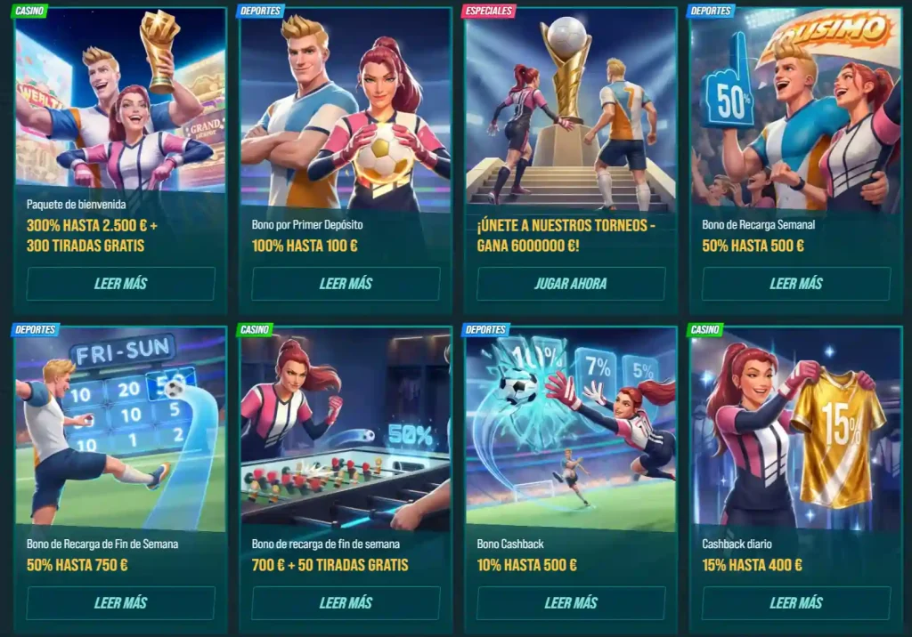 Golisimo Casino Boni und Aktionen mit Willkommensbonus, Reloads und Cashback